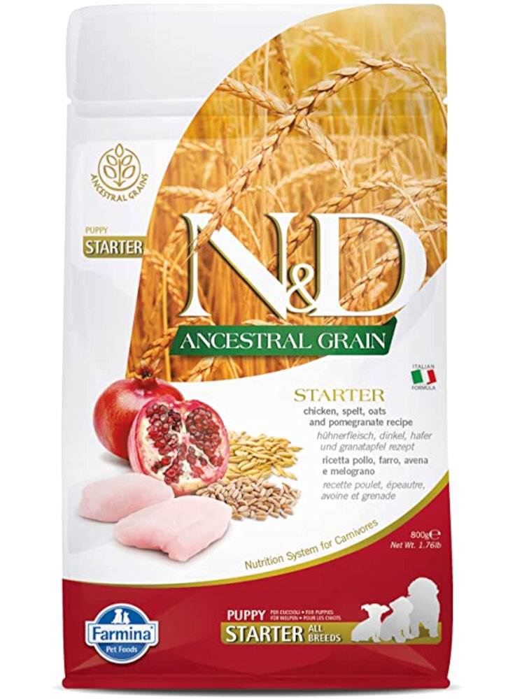 N&D FO ANCESTRAL canine - GRANO & POLLO & MELOGRANO STARTER PUPPY 800g