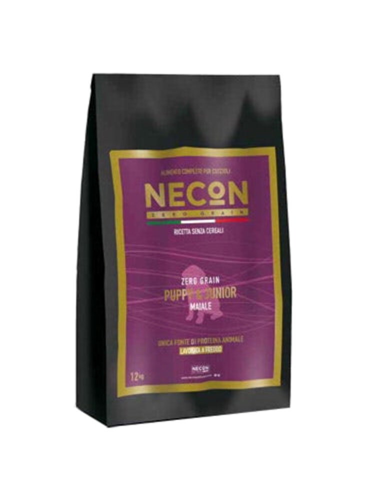 necon-zero-grain-monopr-puppy-maiale-piselli-favetta-3kg-cane