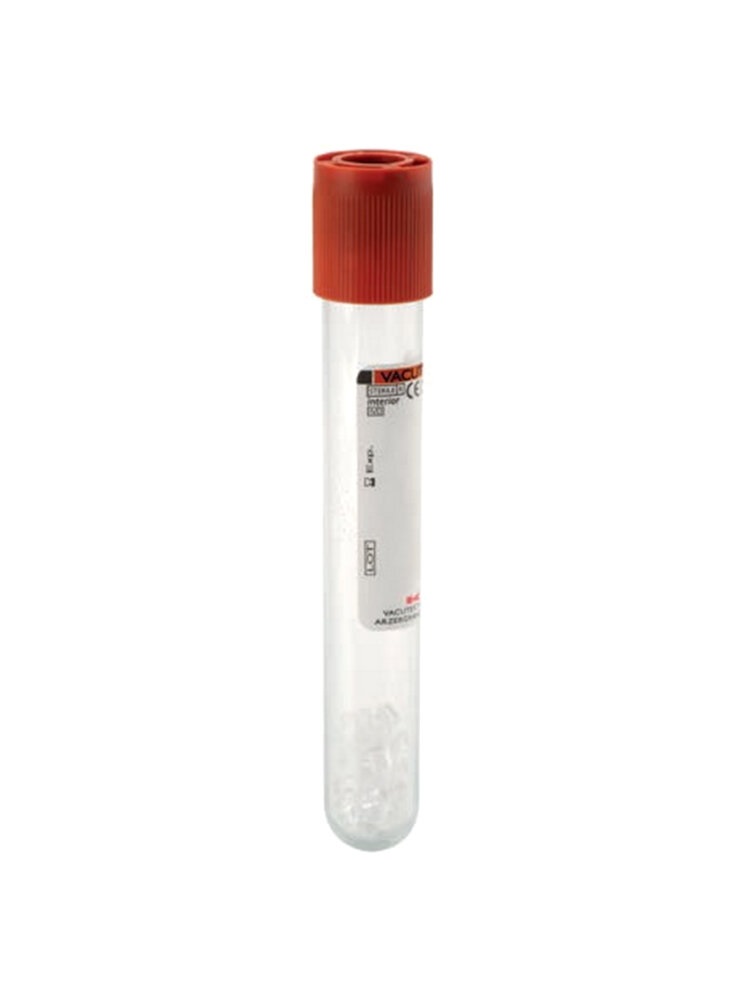 PROVETTA SIERO in PMMA 16x100 10ml c/ tappo ed etichetta