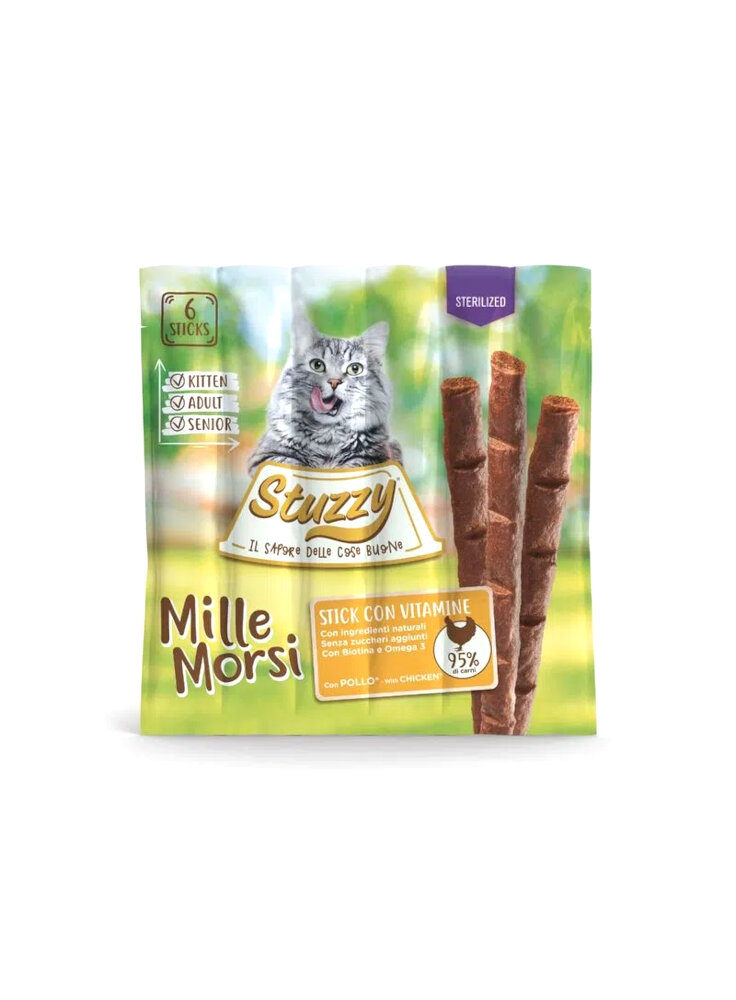 COD.2043602 STUZZY CAT MILLEMORSI STERIL 10x5g