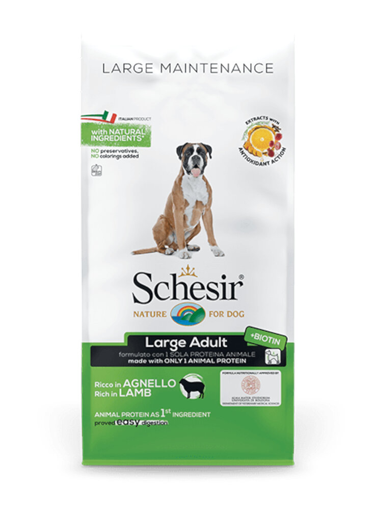 COD.2056340 SCHESIR DRY DOG LARGE AGNELLO 12Kg