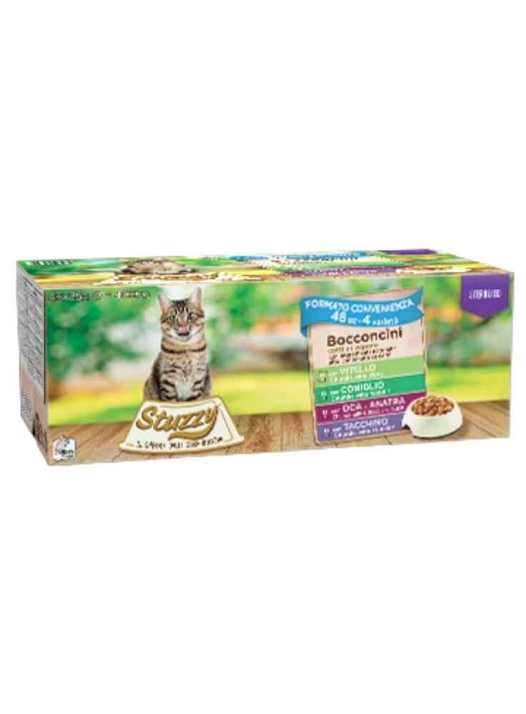 COD.1043198 STUZZY CAT BOCCONCINI STERIL multipack 48x85g