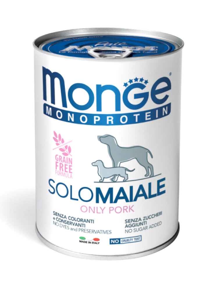 Monge HYPOALLERGENIC MONO MAIALE Vetsolution 400g (lattina) - cane