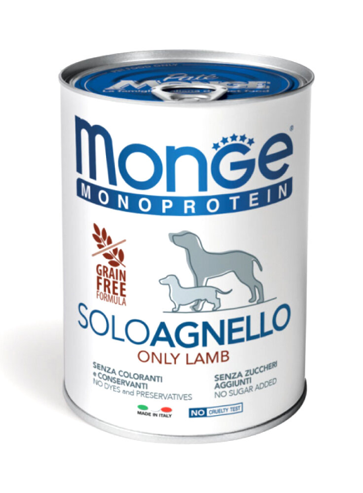 Monge HYPOALLERGENIC MONO AGNELLO Vetsolution 400g (lattina) - cane