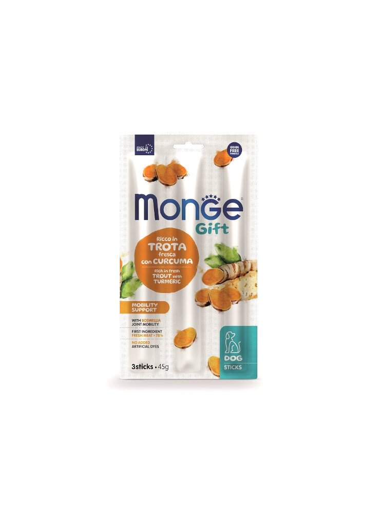 Monge GIFT STICKS Mobility Trota e curcuma 45g - cane