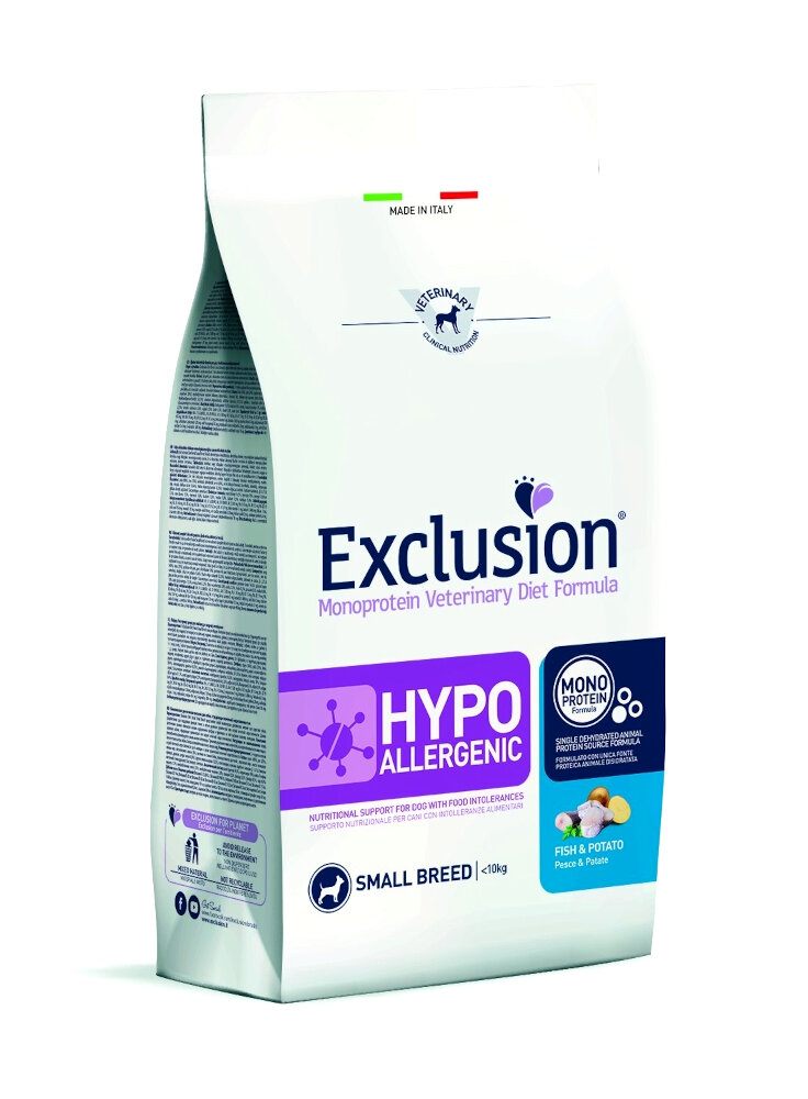 EXCLUSION DIET DOG HYPOALLERGENIC FISH & POTATO SMALL 2kg