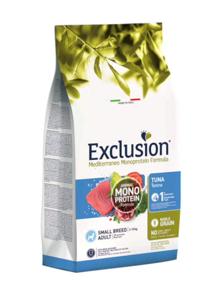 EXCLUSION MONOPROTEIN DOG ADULT TUNA SMALL 2kg