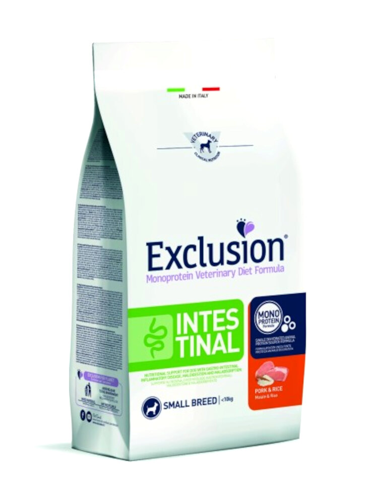 EXCLUSION DIET DOG INTESTINAL PORK & RICE SMALL 2kg