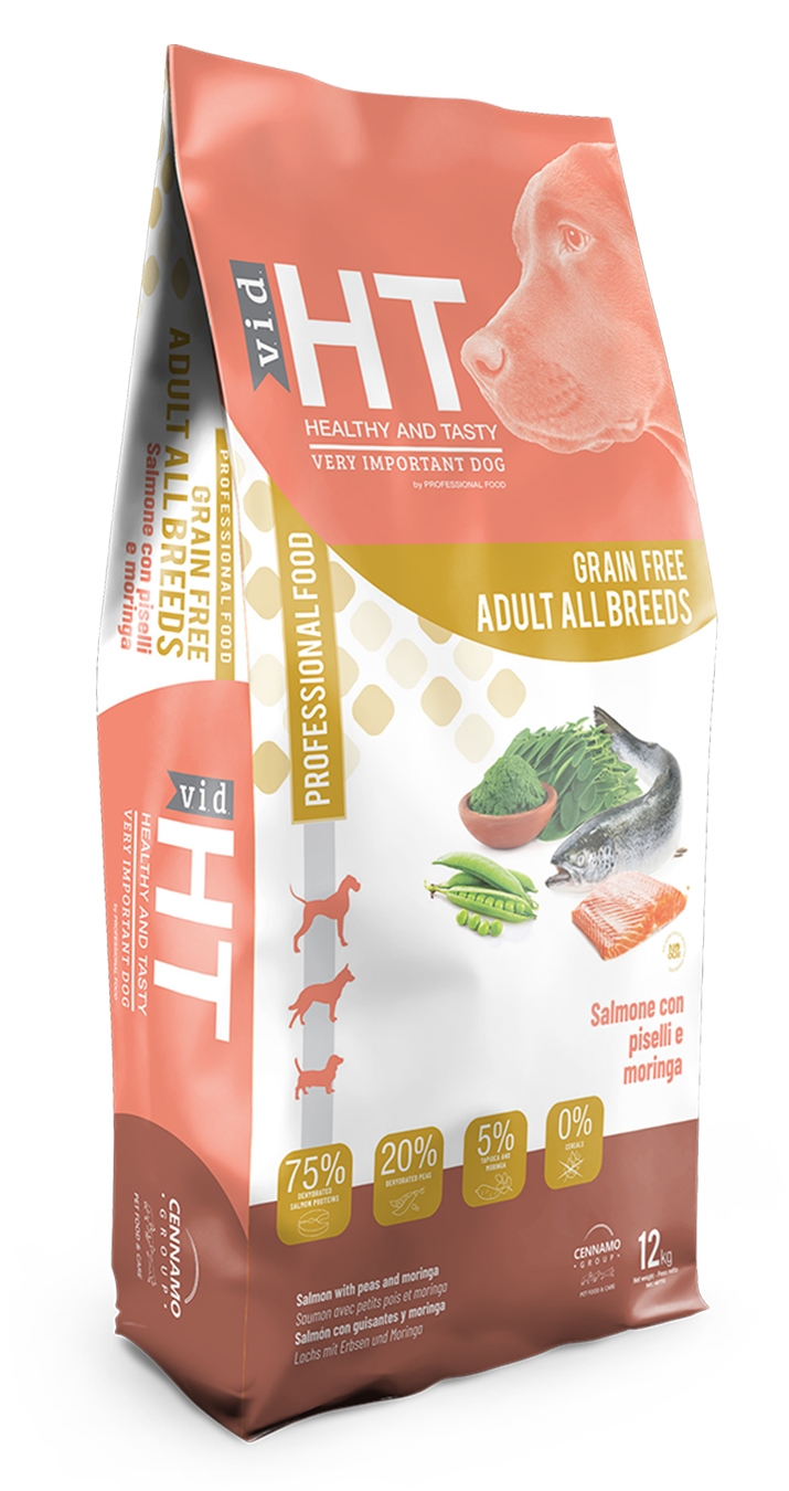HT DOG GRAIN FREE ADULT SALMONE 12KG