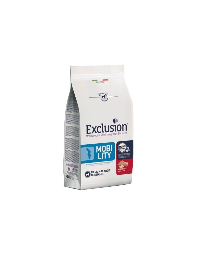 EXCLUSION DIET DOG MOBILITY PORK & RICE MEDIUM/L 2kg