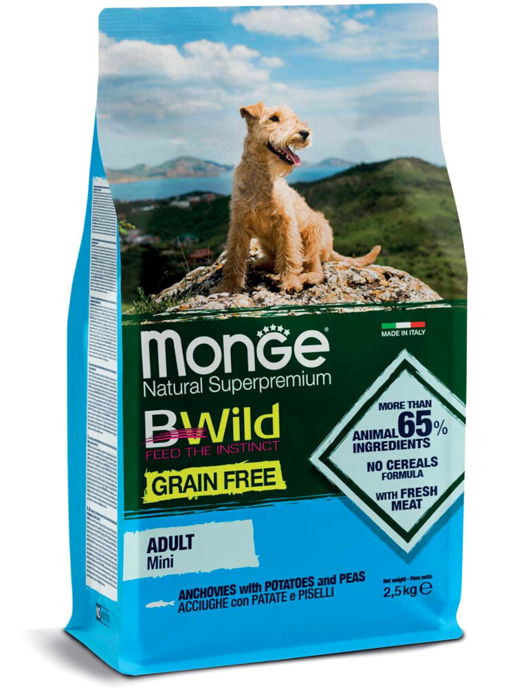 Monge Bwild Grain Free Mini 2,5kg - cane