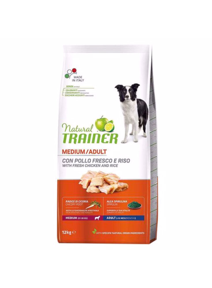 PROMO - TRAINER Natural DOG Medium 12kg Pollo e Riso