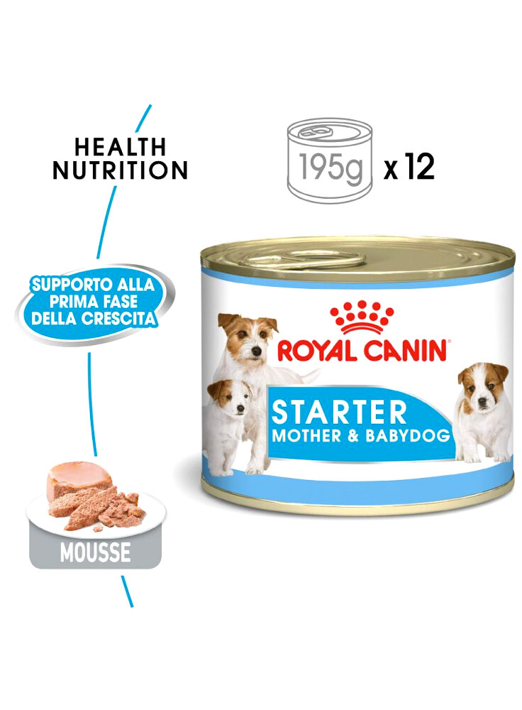 CANE STARTER MOTHER & BABYDOG MOUSSE 195g (6085)