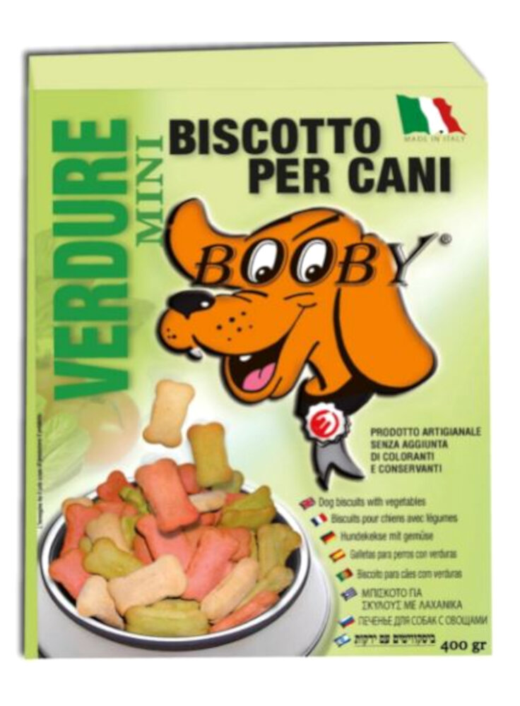 BISCOTTI OSSO MINI BOOBY VERDURE 400 GR