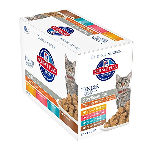 SP Feline YOUNG ADULT Sterilised MultiPack 4 TENDER 10+2 12x85g (3766V - 604888)