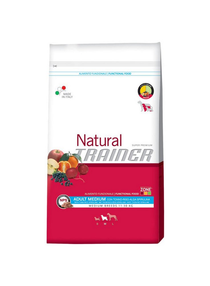 Trainer Natural Dog Medium Manzo, Riso e Ginseng