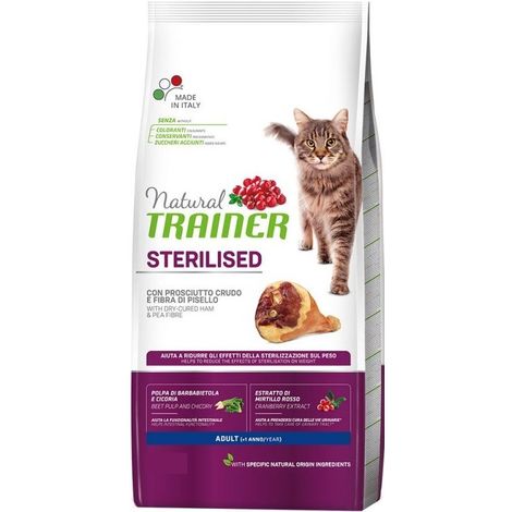 Trainer Natural Cat Sterilised Prosciutto Crudo