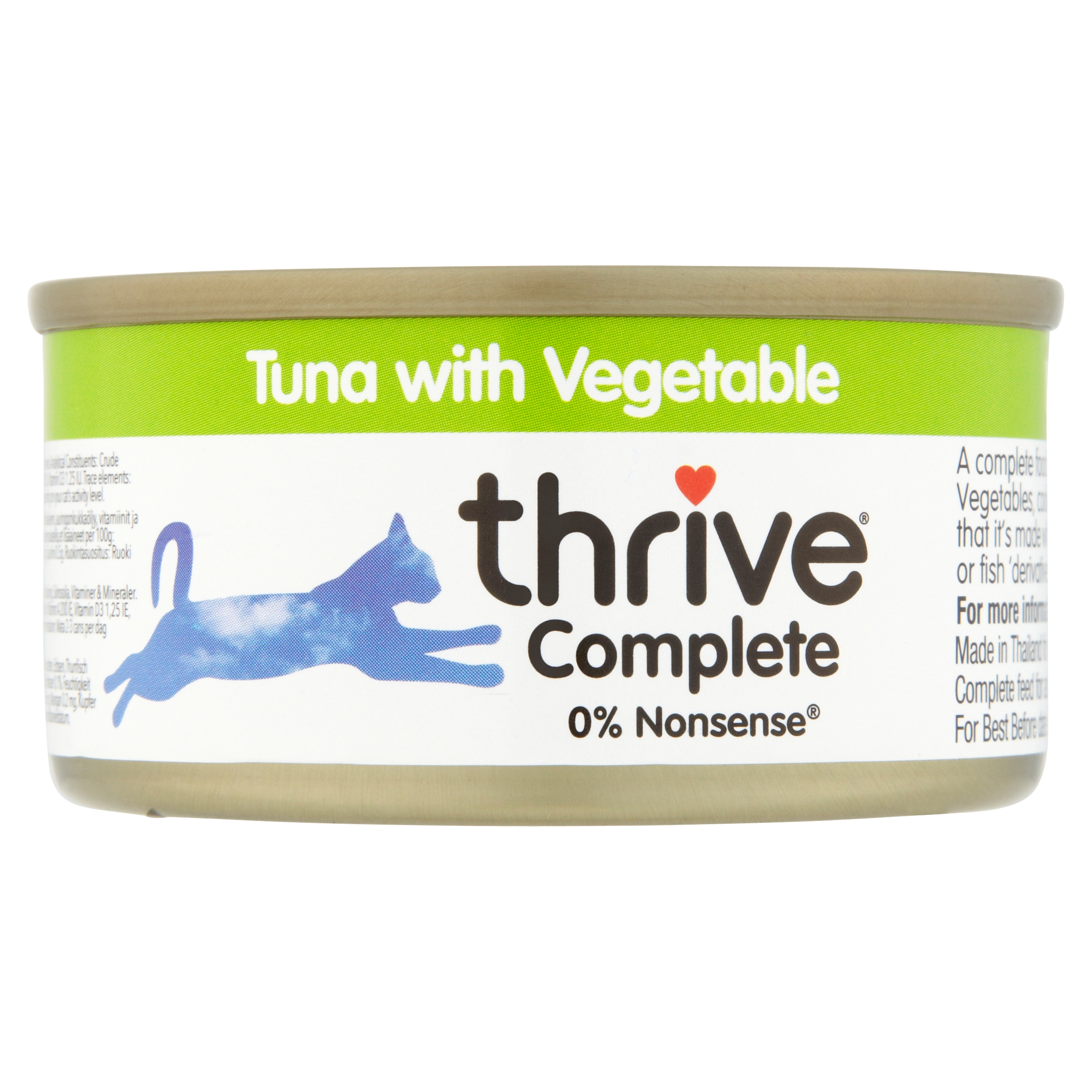 Tuna with Vegetable - Complete Cats wet food Thrive 75g (THCCFTV)
