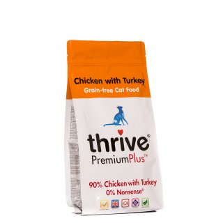 90% CHICKEN with TURKEY 1,5Kg Thrive Cats PremiumPlus complete dry foods (THDCBT)