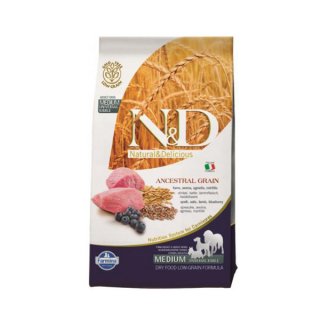 N&D FO ANCESTRAL canine - GRANO & AGNELLO & MIRTILLO ADULT MEDIUM/MAXI 12kg