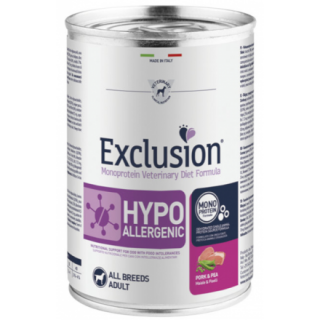 EXCLUSION DIET DOG HYPOALLERGENIC PORK AND PEA ALL BREEDS 400g wet