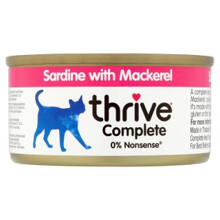 Sardine with Mackerel - Complete Cats wet food Thrive 75g (THCCFSM)