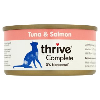 TUNA & SALMON - Complete Cats wet food Thrive 75g (THCCFTS)