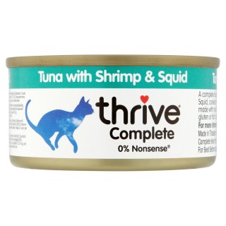 Tuna with Shrimp & Squid - Complete Cats wet food Thrive 75g (THCCFTSQ)
