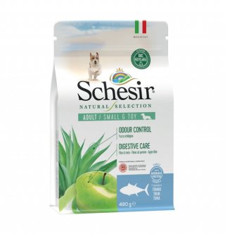 COD.2080104 SCHESIR NATURAL SELEC. DRY DOG SMALL TONNO 490g
