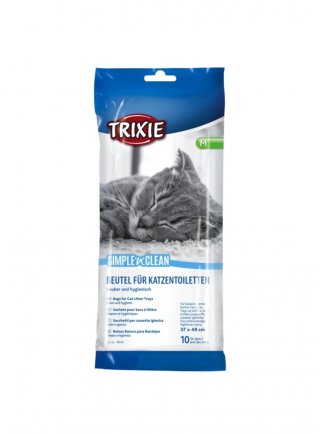 10 SACCHETTI NYLON per CASSETTA IGIENICA Tg.M 37x48 cm