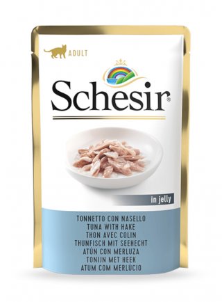 COD.1070107 SCHESIR CAT TONNO NASELLO 85g Busta - in esaurim.