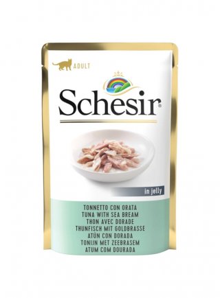COD.1070112 SCHESIR CAT TONNO ORATA 85g Busta - in esaurim.