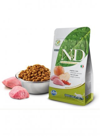 N&D FV PRIME GRAIN FREE feline - CINGHIALE & MELA 5kg