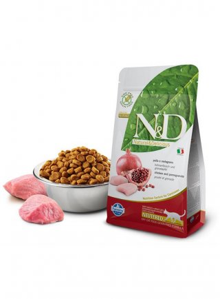 N&D FV PRIME GRAIN FREE feline - POLLO & MELOGRANO STERILIZZATO 5kg