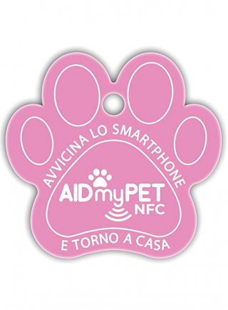 AIDmyPET MEDAGLIETTA SALVAVITA ROSA