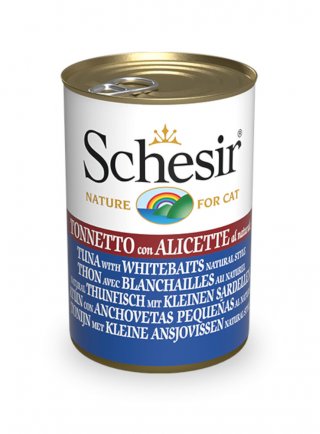 COD.1064602 SCHESIR CAT LATTINA NATURALE TONNO ALICETTE 140g - in esaurim.