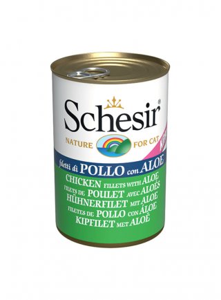 COD.1064631 SCHESIR CAT LATTINA KITTEN POLLO ALOE 140g