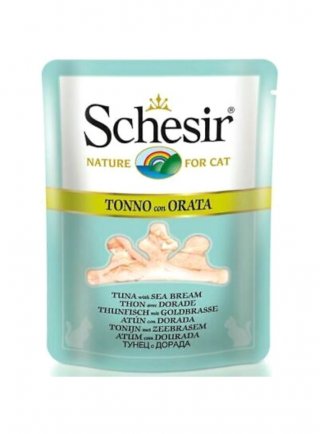 COD.1063997 SCHESIR CAT BUSTA BRODO TONNO ORATA 70g Busta