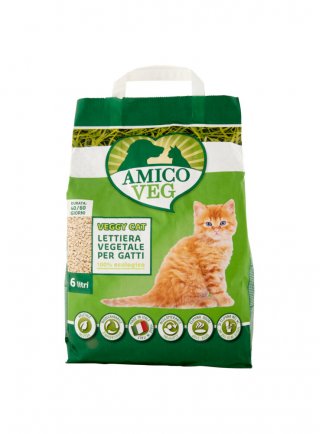 AMICO VEG Lettiera 100% vegetal 6Lt