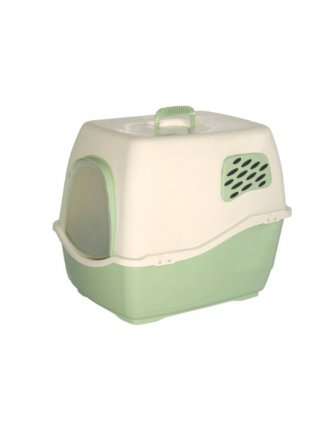 CASSETTA IGIENICA 50x40x42cm chiusa con filtro a carboni attivi BILL 1 F GIALLO toilette per gatto - in esaurim.