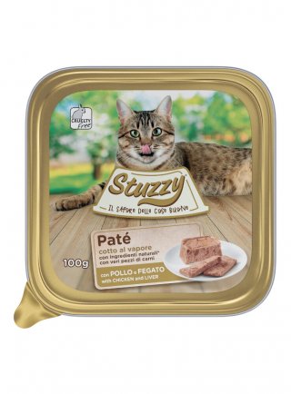 COD.1031106 STUZZY CAT PATE POLLO FEGATO 100g Vaschetta