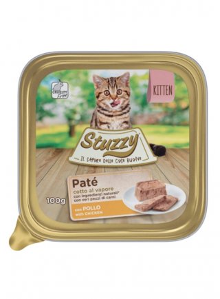 COD.1032056 STUZZY CAT PATE KITTEN POLLO 100g Vaschetta