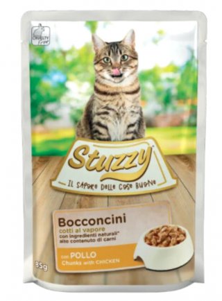 COD.1043001 STUZZYCAT BOCCONCINI POLLO busta 85g