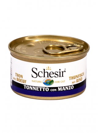 COD.1074016 SCHESIR CAT TONNO MANZO 85g - in esaurim.