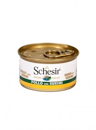 COD.1074041 SCHESIR CAT FILETTI POLLO SURIMI 85g