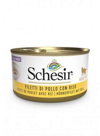 COD.1074083 SCHESIR CAT POLLO RISO NATURALE 85g