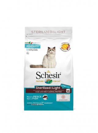 COD.2044718 SCHESIR DRY CAT STERILIZED PESCE 400g