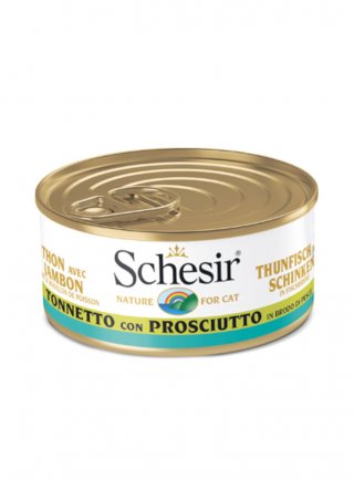 COD.1074526 SCHESIR CAT BRODO TONNO PROSCIUTTO 70g