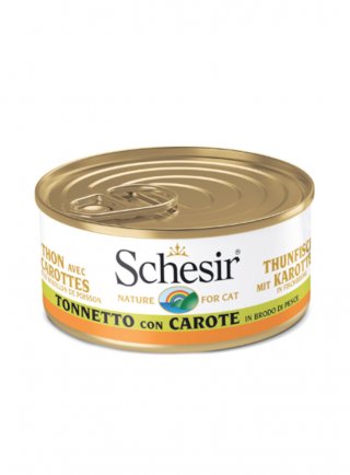 COD.1074529 SCHESIR CAT BRODO TONNO CAROTE 70g - in esaurim.