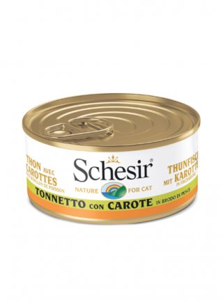 COD.1074529 SCHESIR CAT BRODO TONNO CAROTE 70g